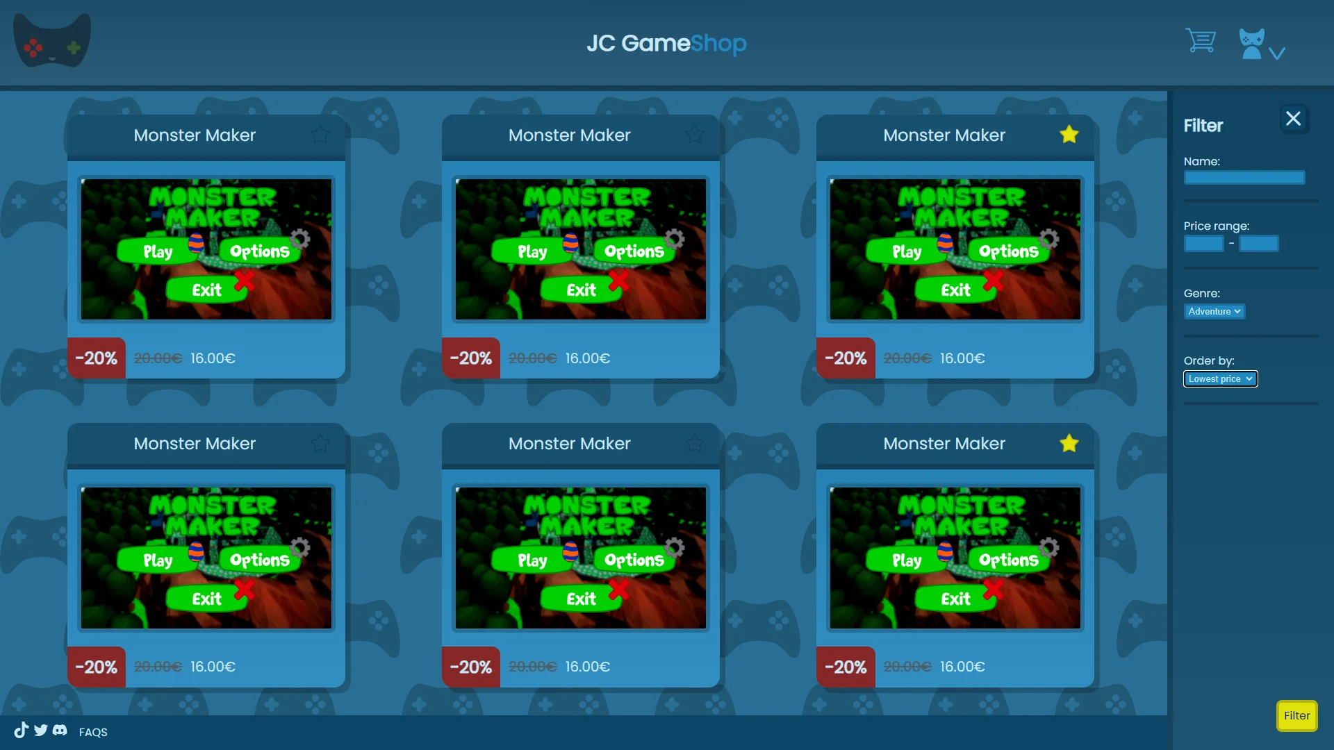 Game shop gameshop