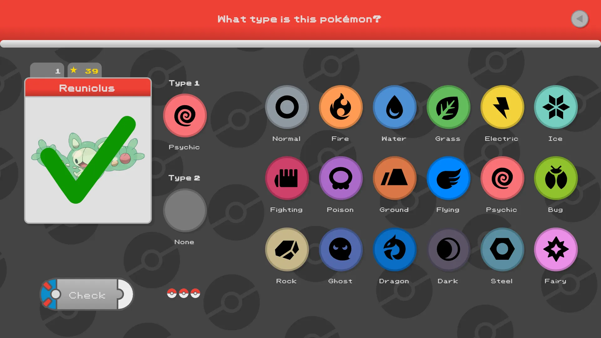Pokémon type quiz typeQuiz